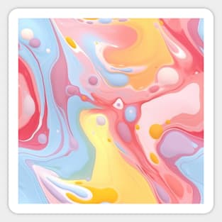 Abstract oil and water mix background Sticker